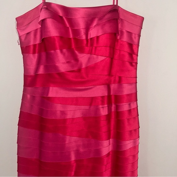 JS Collections Pink Strapless Evening Dress - Picture 2 of 4